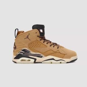 NIKE AIR JODAN Jumpman MVP Mid (GS) Flax Baroque Brown Tan Sz 5Y/Women 7